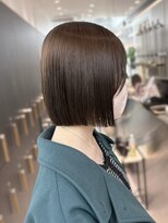 ロンドシエル 横浜(Lond ciel)&nbsp;メルティカラー似合わせカットウェーブミディアム縮毛矯正ボブ