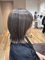 ヘアポケット スタイル店(HAIR POCKET) シンプルなのにオシャレ☆ぱっつんボブ×ハイライト
