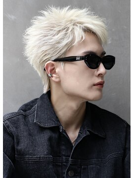 オーシャントーキョーウエスト 心斎橋 (OCEAN TOKYO WEST) スパイキーショート短髪ホワイトカラー