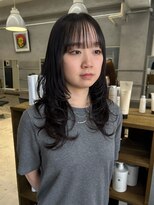 テトヘアー(teto hair)&nbsp;ミディアムレイヤー、シースルーバング、韓国風