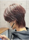 men's/メンズスタイル/メンズカット/レッドブラウン/無造作/韓国