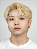 韓国センターパートコンマバングフェザーパーマニュアンスパーマ