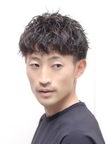 ヘアーアンドグルーミング ヨシザワインク(HAIR&GROOMING YOSHIZAWA Inc.)&nbsp;スパイラルパーマツーブロック刈り上げショートウェーブバーバー