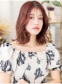 大人美人ひし形ミディアム艶感バーガンディa戸田公園20代30代