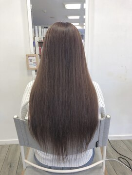 明るめ透明感カラー/ミルクティーブラウン