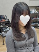 ハイライトカラーミルクティーベージュケアブリーチダブルカラー