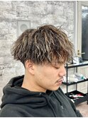 ブリーチハイライト髪質改善ダブルカラーレイヤーカット/本厚木