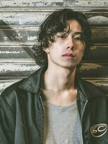 ダグラスヘアー スリーエンズ 岐阜 各務原(Douglas hair Three Ends)&nbsp;【スパイラルパーマ】濡髪センターパートウルフ
