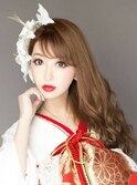 サイドカールダウン  生花アレンジ