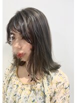 アッシュ 高円寺店(Ash)&nbsp;ハイライト×カーキグレージュ