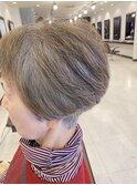 グレイヘアショートグラデーション