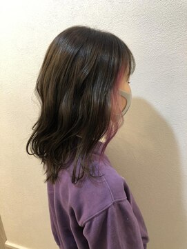 セブンルックス モカ 宇都宮鶴田店(7LOOKS mocha) インナーカラー×ベビーピンク