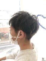 ヘッズ 本八幡店(HEADS)&nbsp;かき上げヘア　ニュアンスマッシュ　サイドパート　韓国マッシュ