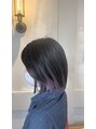 オーブ ヘアー リヒト 松本店(AUBE HAIR licht) ボブでインナーカラー◎少しレイヤーを入れてチラ見せ◎