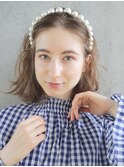 ★ヨーロッパ風カチューシャスタイル_ふんわりカール_28566☆