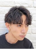 メンズマッシュツイストパーマ波巻きパーマスパイラルパーマ