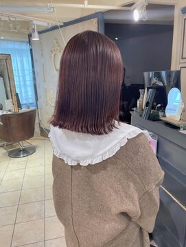 キャンバス バイ ネオリーブ 横浜西口(Canvas by neo.) オレンジブラウン/切りっぱなし/ロブ/sn