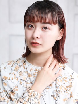 クラッチ 名古屋(CLUTCH) 大人可愛い小美髪ツヤ髪外ハネボブバイカラーA4