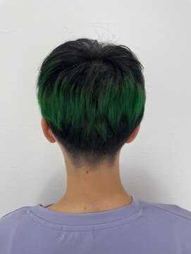 シエル 立川店(CIEL) 【CIEL×久光】メンズショート×ハイトーングリーン