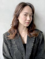 アイティーバイアルバム 藤沢店(IT by ALBUM)&nbsp;ミディアムレイヤー_マチルダボブピンクベージュ_29415