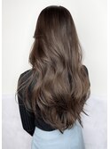 大人女性に大人気♪暗髪グレージュ韓国ヘア