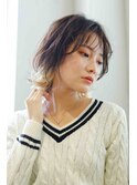 インナーカラーボブ/ケアブリーチ/韓国/10代/20代