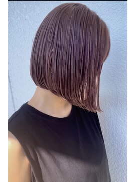 ノエロク 岐阜(noe rok) ラベンダーアッシュのミニボブ