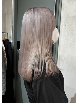 ソルトウォーター(SALT WATER) レイヤーカット/シアベージュ/韓国ヘアー/ブリーチ/恵比寿/