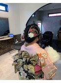 褒められる♪編みおろし二次会シニヨンヘアセット