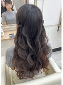 【お呼ばれ】ねじりハーフツイン(シンプルめ)