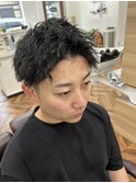 韓国マッシュスペインカールスパイキーショート〈理容室〉西川口