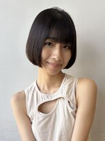 ブルーブラック　美髪　イメチェン　ナチュラルモード　ツヤ髪
