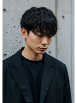 キャンバス バイ ネオリーブ 横浜西口(Canvas by neo.)&nbsp;ニュアンスパーマ　韓国マッシュ　ブルーブラック