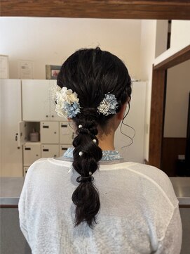 リコ バイ ポノ(Lico by PONO) 【hito】お呼ばれヘア王道!! ふんわり編みおろしヘア♪