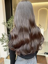 オズ 郡山桑野店(OZ)&nbsp;ミニウルフチェリーブラウンホワイトグレージュフェザーパーマ