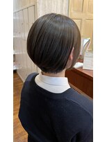 ヘアメイク アリエス 富谷店(HAIR MAKE aries) 丸みフォルムで魅せる大人可愛いショートボブ