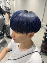 テクト バイアッシュ 吉祥寺店(Tect by Ash) ツーブロック刈り上げマッシュブリーチブルーブラックローライト