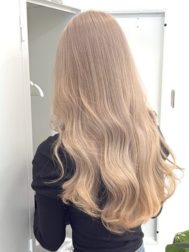 サンクプロジェクト(cinq PROJECT) 原宿韓国顔まわりミルクティーベージュブロンドベージュ