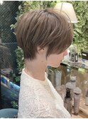 グランマッシュ/オリーブグレー/ショート/ヘイリーボブ/前髪