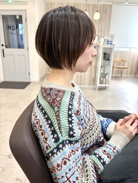 アグ ヘアー ナッツ 秦野店(Agu hair nuts) 丸みショート/ココアブラウン/秦野ショート/ショートボブ
