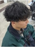 波巻きパーマ