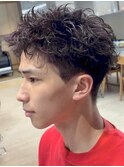 渋谷アクティブショート緩めルーズショートパーマシャドウパーマ