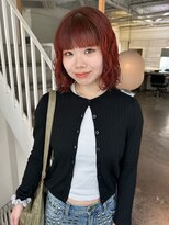 カシェ ナカザキ(CACHE NAKAZAKI)&nbsp;ボブパーマ/ブラッドオレンジ/ボブスタイル