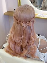 アリエス 大宮駅西口店(Aries)&nbsp;髪の毛リボンハーフアップ