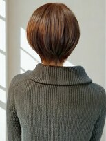 ベルバイグロー(belle by grow)&nbsp;大人ショートボブ 丸みショート ミニボブ 透明感ブラウン