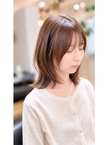 ラフヘアー(laf hair)&nbsp;【レイヤー】小顔ミディアムレイヤー　　　　20代/30代／40代