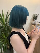 ラニヘアサロン(lani hair salon)&nbsp;ターコイズブルー/寒色カラー/グリーン/青緑/派手髪/