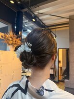 ノーヴァ バイ ボナ 前橋店(nova by bona)&nbsp;髪質改善で魅せる低めシニヨンアップスタイル