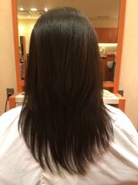 美容室ページボーイ&nbsp;セミロング ストレートヘア