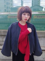 エルデ ナインズ ヘアー スタンド 川口店(elde 9's HAIR STAND)&nbsp;T.デザインカラー&大人可愛いマッシュウルフ風切りっぱなしボブ